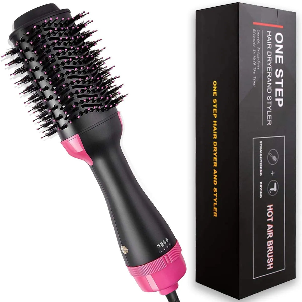 One Step Hot Air Brush | 3-in-1 | Dryer, Straightener & Volumizer for Effortless Styling.